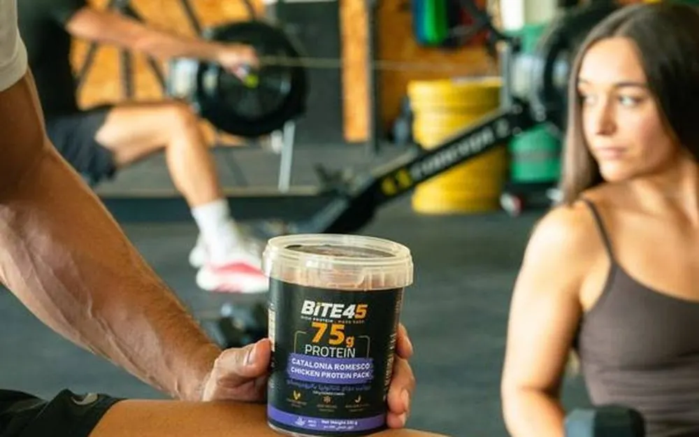 Two athletes with BITE45 after training